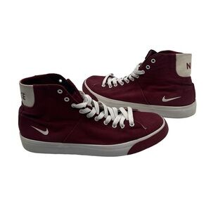 Nike Burgundy Player High Top Sneakers Size 9 Men’s